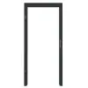 GARANT ościeżnica do drzwi wejściowych do mieszkania U12000SD wulkaniczna czerń GHK08 z prostokątną krawędzią