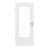 GARANT Drzwi pokojowe, matowe, biały lakier 9016 G-TEC z przeszkleniem LA-DIN