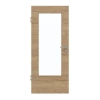 GARANT Drzwi pokojowe Układ poprzeczny Authentic Dąb szczelinowy CePaL z okienkiem przeszklonym LA-DIN