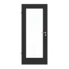 GARANT drzwi pokojowe matowy RAL 9005 G-TEC z przeszkleniem LA-2