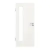 GARANT drzwi pokojowe wzdłuż Authentic Bianco CePaL z przeszkleniem LA-4 po stronie zawiasów