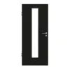 GARANT drzwi pokojowe 0901-60 Black Resopal z przeszkleniem 4 LA na środku