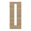 GARANT drzwi pokojowe wzdłuż Authentic dąb szczelinowy GCK08 z przeszkleniem LA-4 na środku