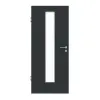 GARANT drzwi pokojowe U12000SD wulkaniczna czerń GHK08 z przeszkleniem LA-4 na środku