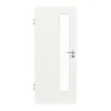 GARANT drzwi pokojowe biały lakier 9016 CePaL z przeszkleniem LA-4 od strony zamka
