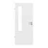 GARANT drzwi pokojowe matowy biały lakier 9016 G-TEC z przeszkleniem LA-5 po stronie zawiasów