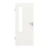 GARANT drzwi pokojowe biały lakier 9016 CePaL z wycięciem na szybę LA-5 po stronie zawiasów