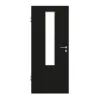 GARANT drzwi pokojowe 0901-60 Black Resopal z przeszkleniem LA-5 na środku