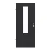 Garant drzwi pokojowe matowy RAL 9005 G-TEC z przeszkleniem LA-5 na środku