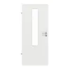 GARANT drzwi pokojowe matowy biały lakier 9016 G-TEC z przeszkleniem LA-5 na środku