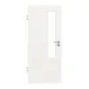 GARANT drzwi pokojowe biały lakier 9016 CePaL z przeszkleniem LA-5 od strony zamka