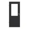 GARANT drzwi pokojowe matowe RAL 9005 G-TEC z przeszkleniem LA-6