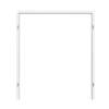 GARANT Ramka blokowa do drzwi podwójnych białe lakier 9016 z okrągłym brzegiem
