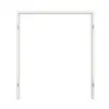 Rama blokowa GARANT do drzwi dwuskrzydłowych, biel ze strukturą Premium CePaL z zaokrągloną krawędzią