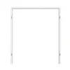 GARANT rama blokowa do drzwi dwuskrzydłowych Authentic Bianco CePaL z zaokrągloną krawędzią