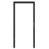 GARANT rama blokowa do drzwi wejściowych do mieszkania matowa RAL 9005 G-TEC z zaokrągloną krawędzią