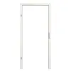 TEUTO rama osłonowa do drzwi wejściowych do mieszkania biel ze strukturą Premium CPL z zaokrągloną krawędzią