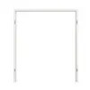 Rama blokowa TEUTO do drzwi dwuskrzydłowych, biel ze strukturą Premium CPL z zaokrągloną krawędzią