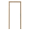 TEUTO Ramka blokowa do drzwi wejściowych mieszkań Autentyczny dąb z rysami CPL z zaokrąglonym brzegiem