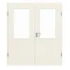 CLASSEN drzwi dwuskrzydłowe RAL 9010 biały lakier 3.6 z przeszkleniem z ościeżnicą