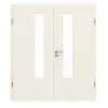 CLASSEN drzwi 2-skrzydłowe białe RAL 9010 CPL 4.4 z przeszkleniem i ościeżnicą