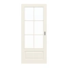 DRZWI PRZESUWNE GARANT Como Białe lakierowane z przeszkleniem CKL1 Słup SP4