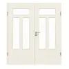 GARANT drzwi dwuskrzydłowe Parma biały lakier z przeszkleniem PFL1/3 z ościeżnicą