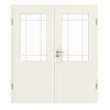 GARANT drzwi 2-skrzydłowe Parma biały lakier z przeszkleniem PFL2 szprosem SP5 z ościeżnicą