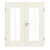 Garant drzwi dwuskrzydłowe Milano biały lakier z przeszkleniem ML1 szpros SP0 z ościeżnicą