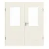 GARANT drzwi dwuskrzydłowe Milano biały lakier z przeszkleniem ML2 z ościeżnicą