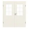 GARANT Drzwi dwuskrzydłowe Milano, biały lakier, z przeszkleniem ML2, szpros SP4 z ościeżnicą