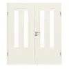GARANT Drzwi dwuskrzydłowe Milano, biały lakier, z przeszkleniem ML3/2, z ościeżnicą