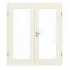 GARANT drzwi dwuskrzydłowe Riva RI1 biały lakier z przeszkleniem LA-2 z ościeżnicą