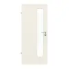 GARANT drzwi pokojowe Riva RI1 biały lakier z przeszkleniem LA-4 od strony zamka