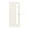 GARANT drzwi pokojowe Riva RI8 biały lakier z przeszkleniem LA-4 od strony zamka