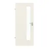 GARANT drzwi pokojowe Riva RI9 biały lakier z przeszkleniem LA-4 od strony zamka