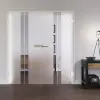 LIENBACHER GLAS Drzwi dwuskrzydłowe szklane Model 316 negatywne szkło przezroczyste