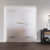 LIENBACHER GLAS Drzwi podwójne z całkowitego szkła Model 390 negatywne szkło przezroczyste
