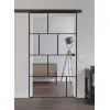 LIENBACHER całoszklane drzwi przesuwne Modell 649 Black Signature szkło przezroczyste