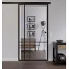 LIENBACHER całoszklane drzwi przesuwne model 657 Black Signature szkło przezroczyste