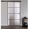 LIENBACHER całoszklane drzwi przesuwne model 644 Black Signature satynowane