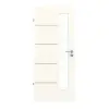 GARANT drzwi pokojowe Corona 834 Pearl White CePaL z przeszkleniem LA-4 od strony zamka