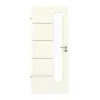 GARANT drzwi pokojowe Corona 834 Snow White CePaL z przeszkleniem LA-4 od strony zamka