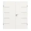 GARANT Drzwi dwuskrzydłowe Corona 834 biały lakier 9016 CePaL z ościeżnicą