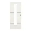 GARANT drzwi przesuwne Corona 830 biel ze strukturą Premium CePaL z przeszkleniem LA-4 na środku