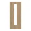 Drzwi przesuwne GARANT Corona 830 Authentic dąb szczelinowy CePaL z przeszkleniem LA-4 na środku