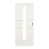 GARANT drzwi przesuwne Corona 832 biel ze strukturą Premium CePaL z przeszkleniem LA-4 na środku