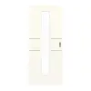 GARANT drzwi przesuwne Corona 832 Pearl White CePaL z przeszkleniem LA-4 na środku