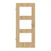 HUGA drzwi wewnętrzne dąb sękaty Durat Basic z przeszkleniem LA 11