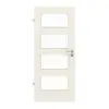 HUGA drzwi wewnętrzne biały podobny do RAL 9010 lakier Basic z przeszkleniem LA 9